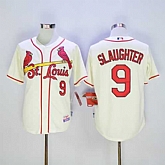 St. Louis Cardinals #9 Enos Slaughter Cream Cool Base Stitched MLB Jersey,baseball caps,new era cap wholesale,wholesale hats